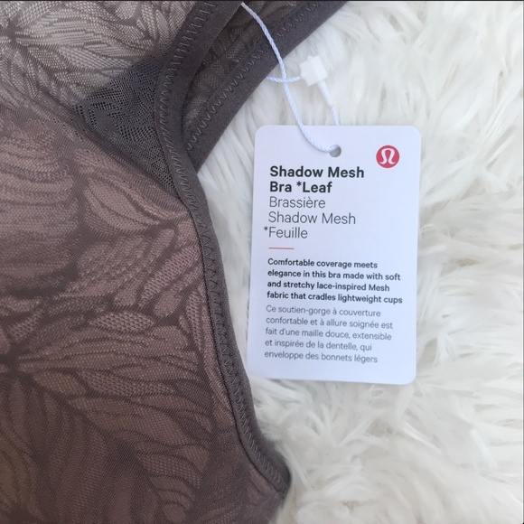 NWT Lululemon Shadow Mesh Bra Leaf - Picture 2 of 8